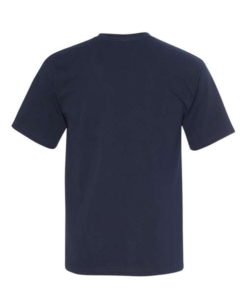 Unisex USA-Made Midweight T-Shirt - Dark Navy Back