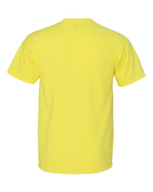 Unisex Dri-Power® 50/50 T-Shirt - Neon Yellow Back
