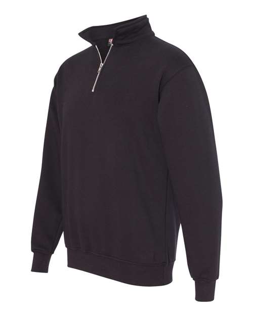 Bayside Unisex USA-Made Quarter-Zip Sweatshirt - Side