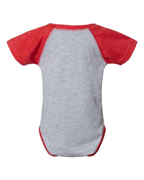 Rabbit Skins Infant Baseball Fine Jersey Bodysuit - Back
