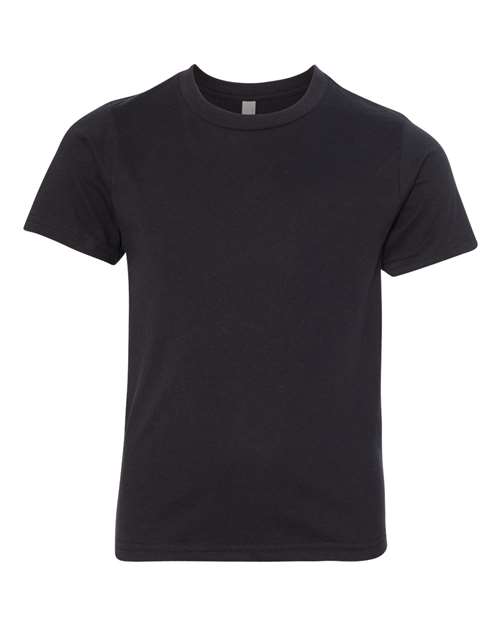 Youth CVC T-Shirt - Black Front