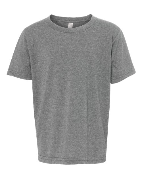 Youth CVC T-Shirt - Dark Heather Grey Front