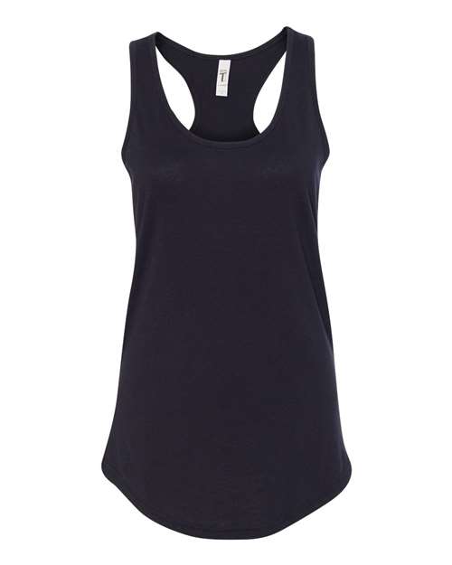 Women's Ideal Racerback Tank - Black Front