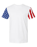 Code Five Unisex Stars & Stripes Tee - White Front
