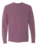 Unisex Garment-Dyed Heavyweight Long Sleeve T-Shirt - Berry Front