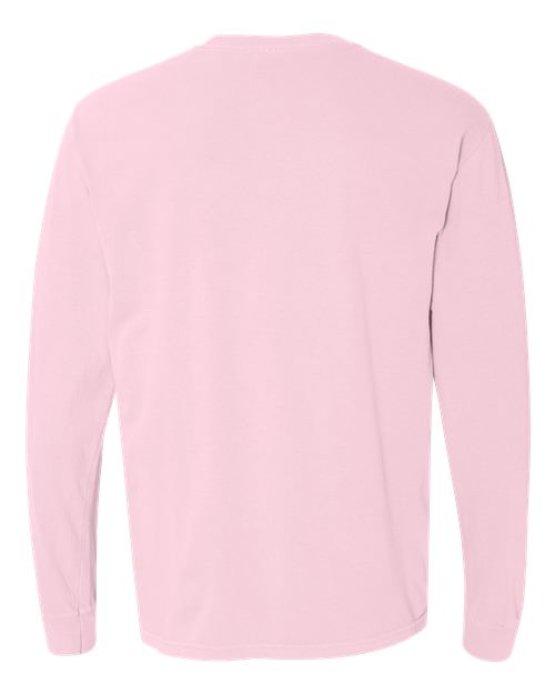 Unisex Garment-Dyed Heavyweight Long Sleeve T-Shirt - Blossom Back
