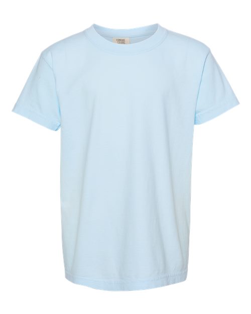 Comfort Colors Youth Garment-Dyed Heavyweight T-Shirt - Chambray Front