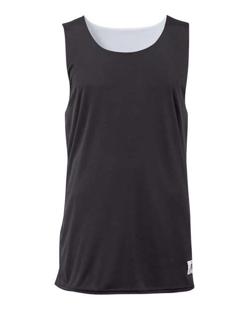 Badger Women's B-Core Reversible Tank Top - Black Front