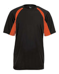 Badger Youth B-Core Hook T-Shirt - Black/ Burnt Orange Front