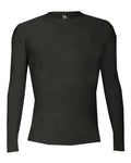 Badger Men's Pro-Compression Long Sleeve T-Shirt - Black Front