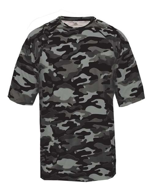 Badger Youth Camo T-Shirt - Black Front