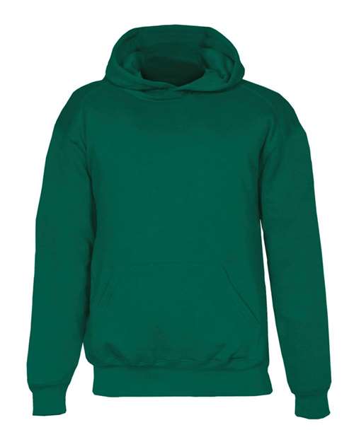 Badger Youth Hooded Sweatshirt - Forest Front