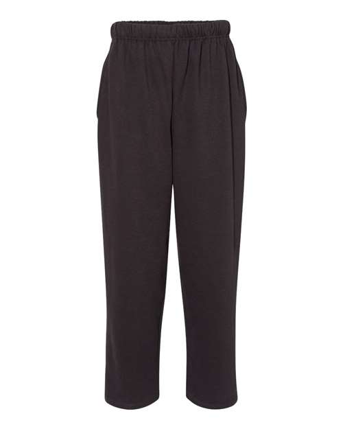 C2 Sport Men's Open-Bottom Sweatpants - Black Front