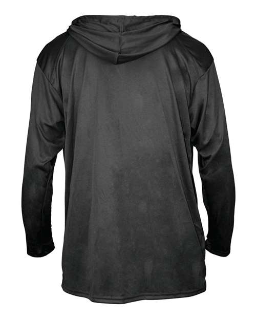 Badger Unisex B-Core Hooded Long Sleeve T-Shirt - Back