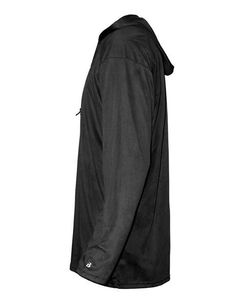 Badger Unisex B-Core Hooded Long Sleeve T-Shirt - Side