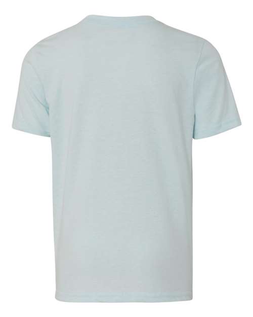 Youth CVC T-Shirt - Ice Blue Back