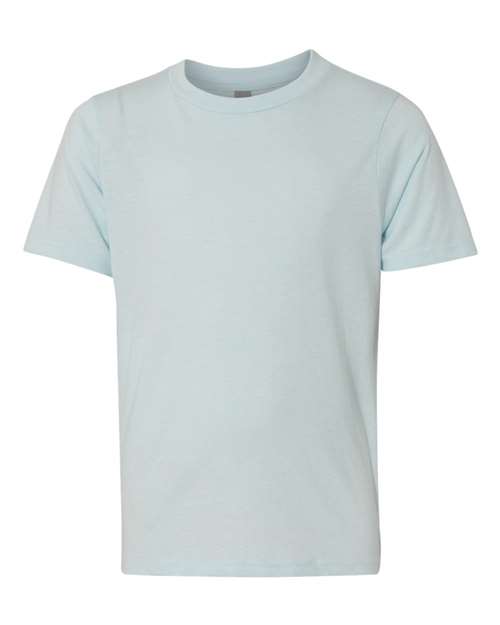 Youth CVC T-Shirt - Ice Blue Front