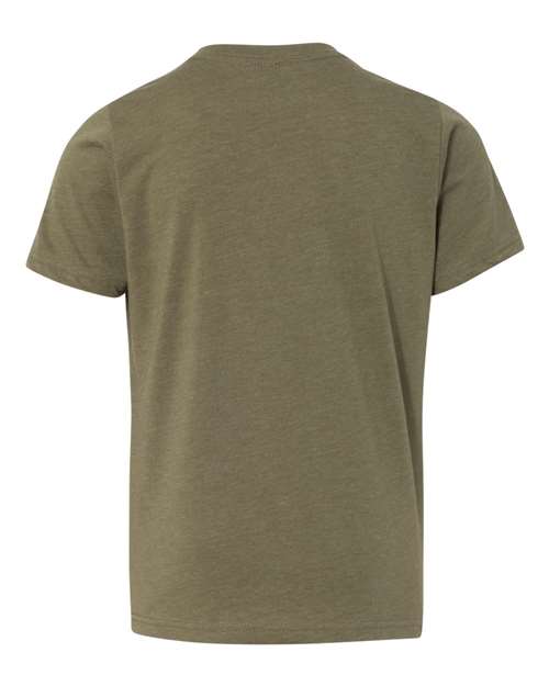 Youth CVC T-Shirt - Military Green Back