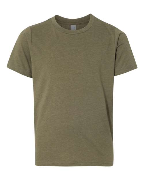 Youth CVC T-Shirt - Military Green Front