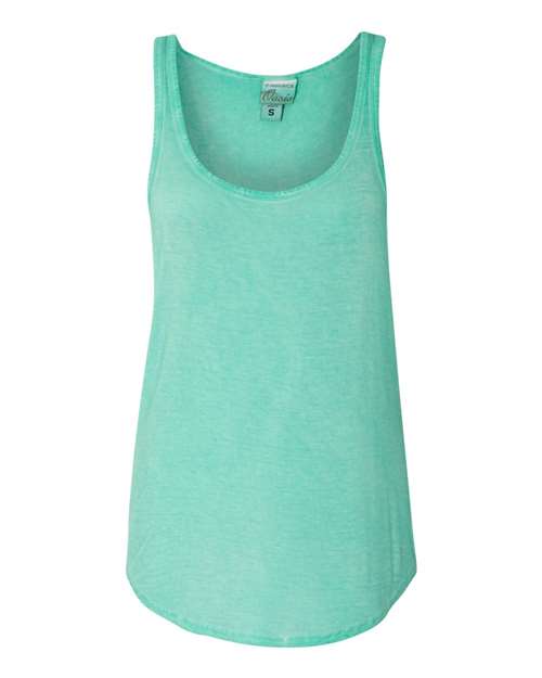 Independent Trading Co. Women's Midweight Mock Neck Sweatshirt - Ash Heather Front