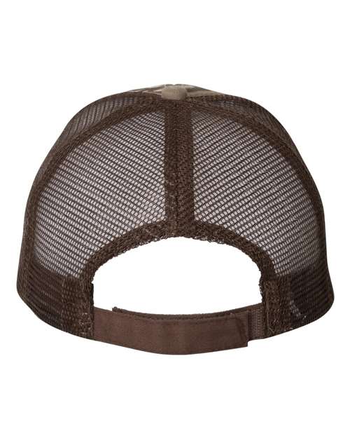 Licensed Camo Mesh Back Cap - Realtree AP/ Brown Back
