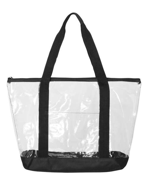 Liberty Bags Clear Boat Tote - Black Front