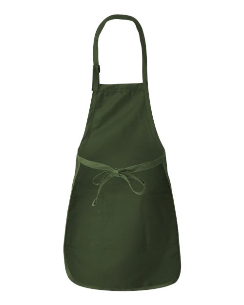 Full-Length Apron with Pockets - Forest Back