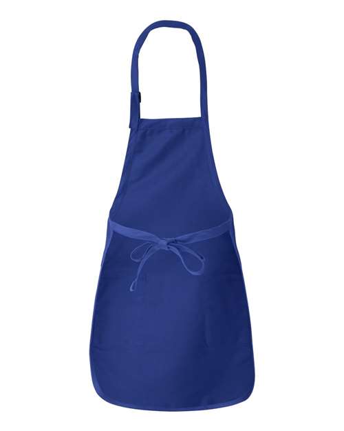 Full-Length Apron with Pockets - Royal Back