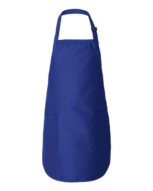 Full-Length Apron with Pockets - Royal Front