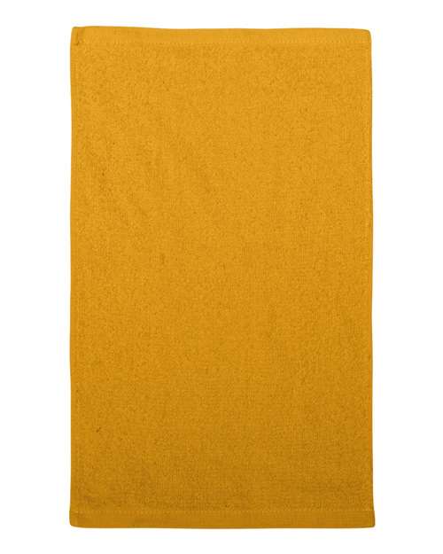 Q-Tees Budget Rally Towel - Gold Front