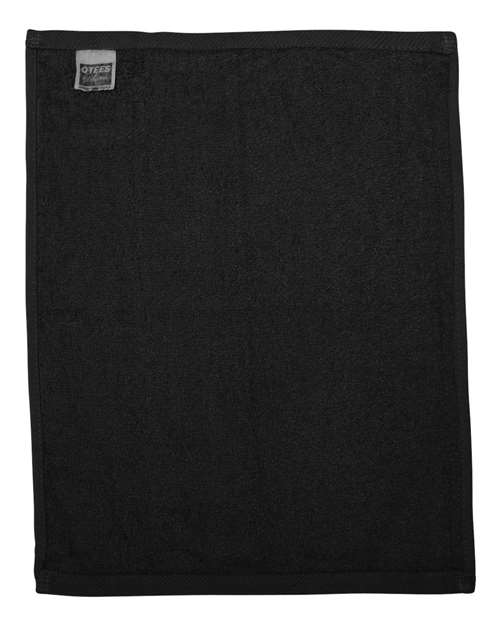 Hemmed Fingertip Towel - Black Back