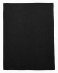 Hemmed Fingertip Towel - Black Front