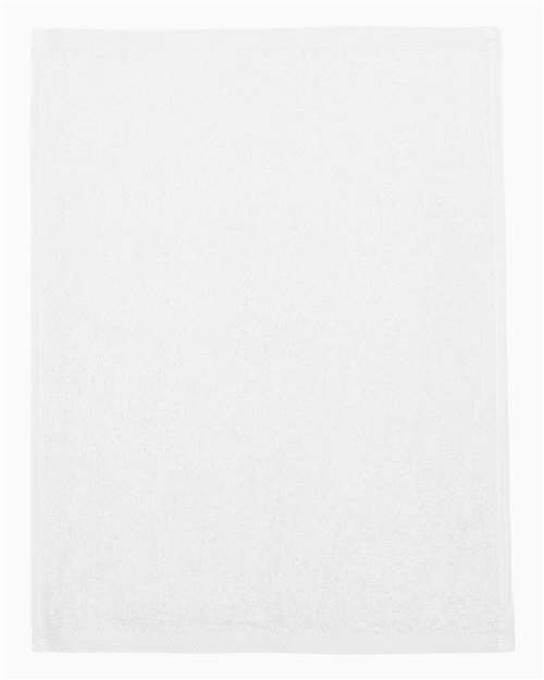 Hemmed Fingertip Towel - White Front