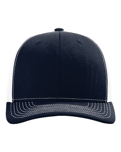 Richardson Snapback Trucker Cap - Navy/ White Front