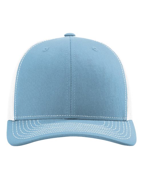 Richardson Snapback Trucker Cap - Columbia Blue/ White Front