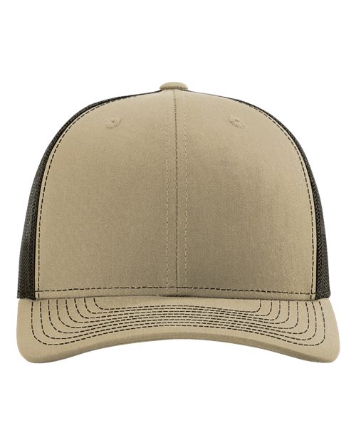 Richardson Snapback Trucker Cap - Khaki/ Coffee Front