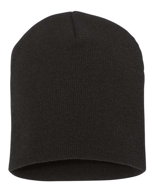 8 1/2" Beanie - Black Back