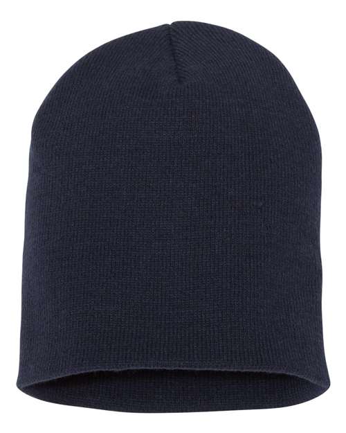 8 1/2" Beanie - Navy Front