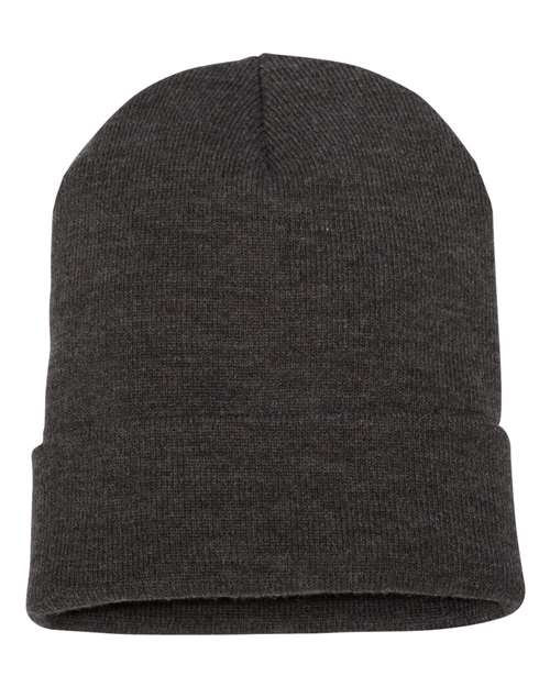 Cuffed Beanie - Dark Grey Front