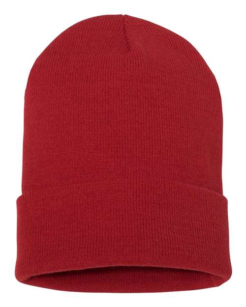 Cuffed Beanie - Red Front