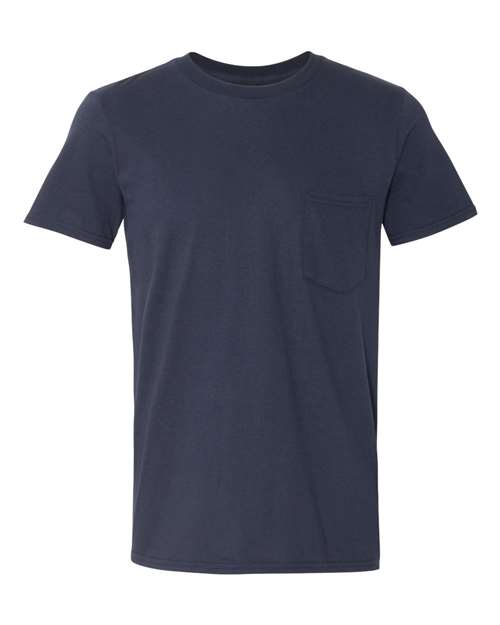 Hanes Unisex Beefy-T® Vintage Wash Long Sleeve T-Shirt - Anchor Slate Front