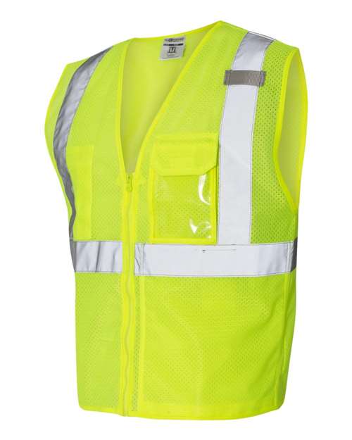 Kishigo Unisex Clear ID Vest with Zipper Closure - Side