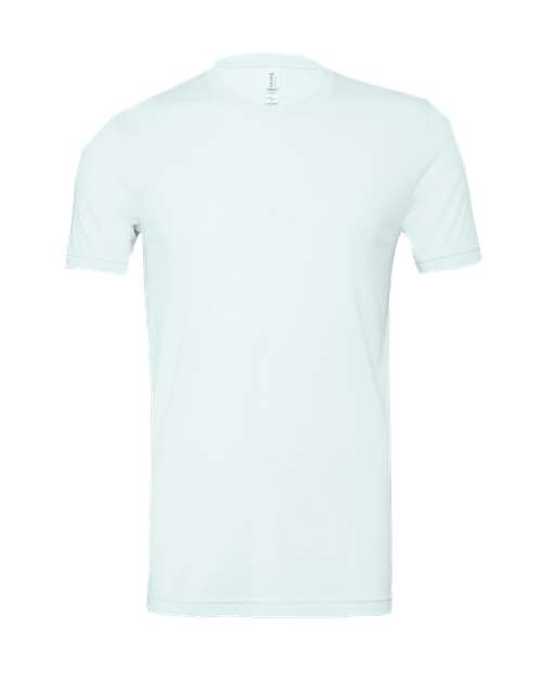 Triblend Tee - Ice Blue Triblend Front