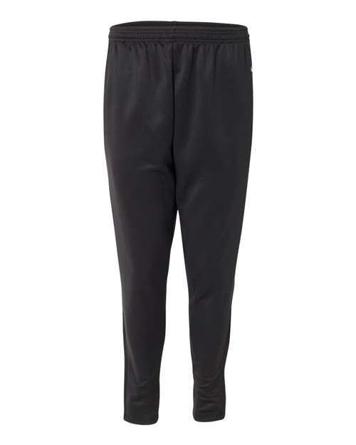 Badger Men's Unbrushed Polyester Trainer Pants - Black Front