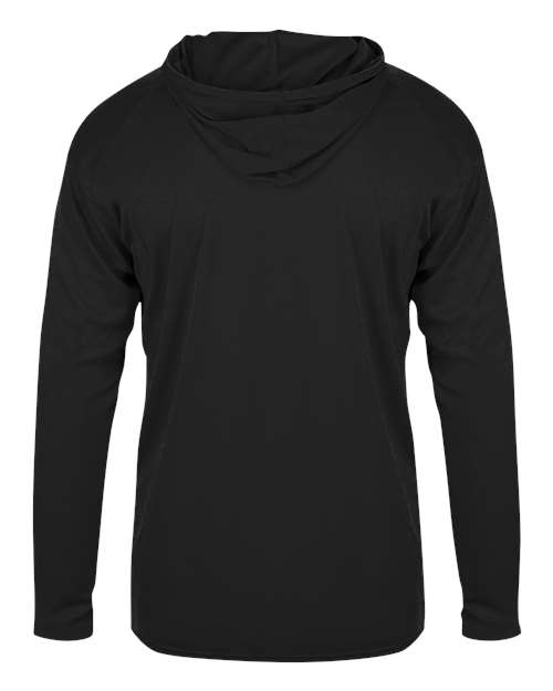 Badger Youth B-Core Hooded Long Sleeve T-Shirt - Back