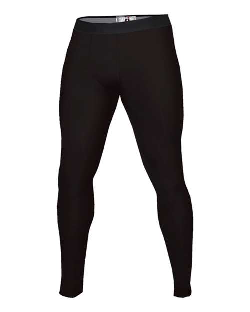 Badger Men's Compression Full-Length Tights - Black Front