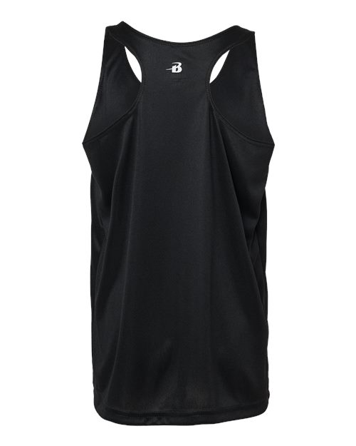 Badger Girls’ B-Core Racerback Tank Top - Back
