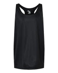 Badger Girls’ B-Core Racerback Tank Top - Black Front