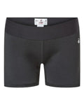 Badger Girls' Pro-Compression Shorts - Black Front
