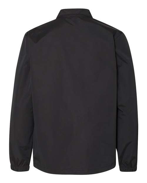 Independent Trading Co. Men's Water-Resistant Windbreaker Coach’s Jacket - Back